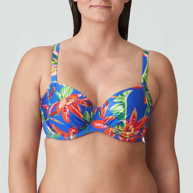 BIKINI BRA FULL CUP B-I LATAKIA TROPICAL RAINFOREST PRIMA DONNA SWIM 